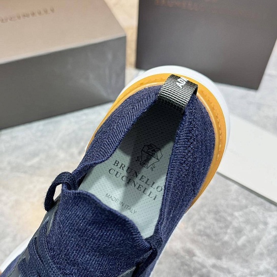 Мужские кроссовки Brunello Cucinelli knitted - Dark Blue