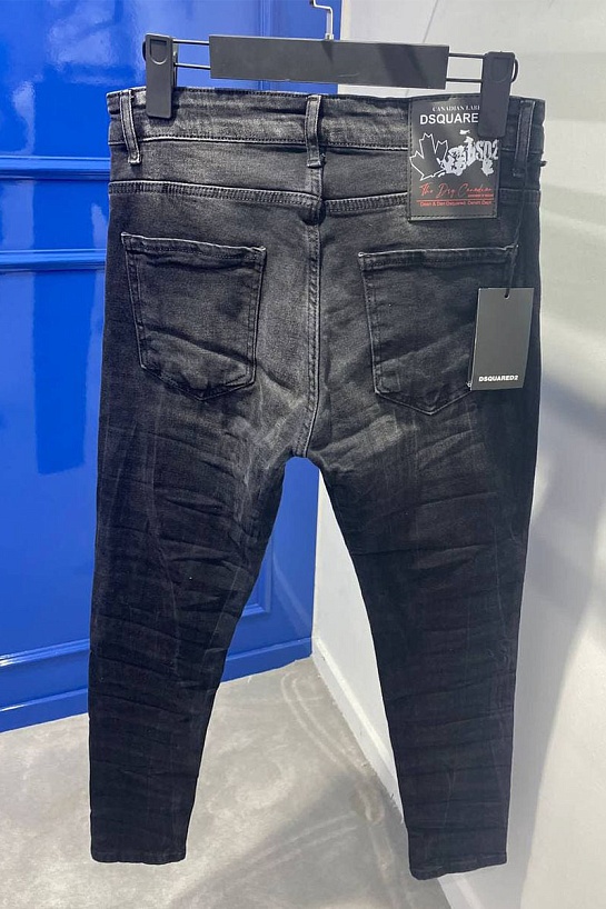 Мужские чёрные джинсы Dsquared2