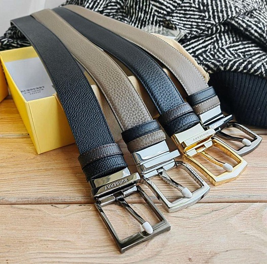 Кожаный ремень Burberry (длина 105 / 110 см)   