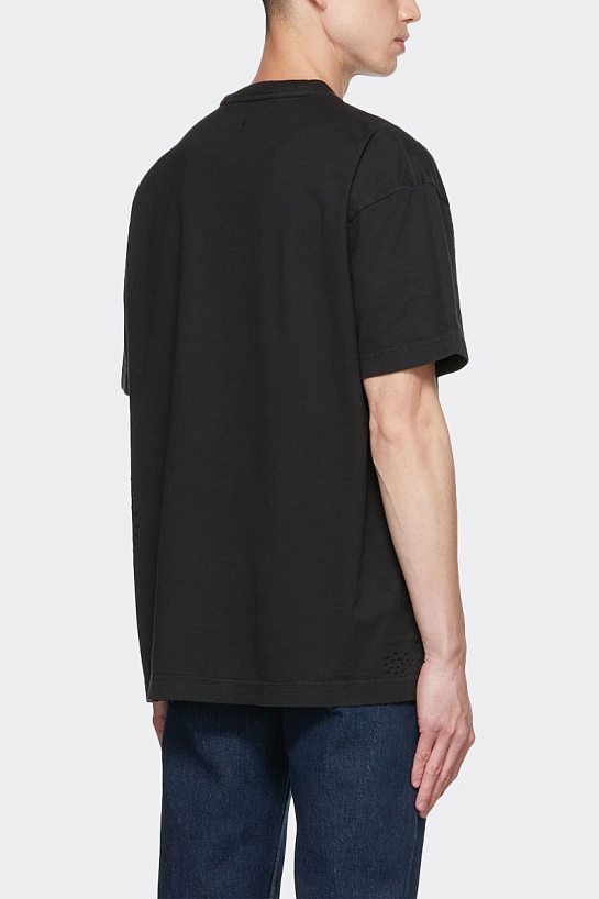 Чёрная оверсайз футболка Palm Angels Glittered logo