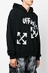 Чёрное худи Off-White Arrows-print