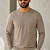 Мужской лонгслив Hugo Boss бежевого цвета