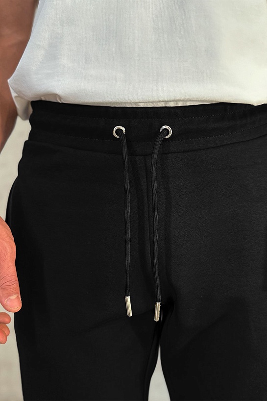 Чёрные спортивные штаны Moncler logo-patch