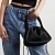 Женская чёрная сумка Alexander Wang Ryan ribbed-knit 26x20 см