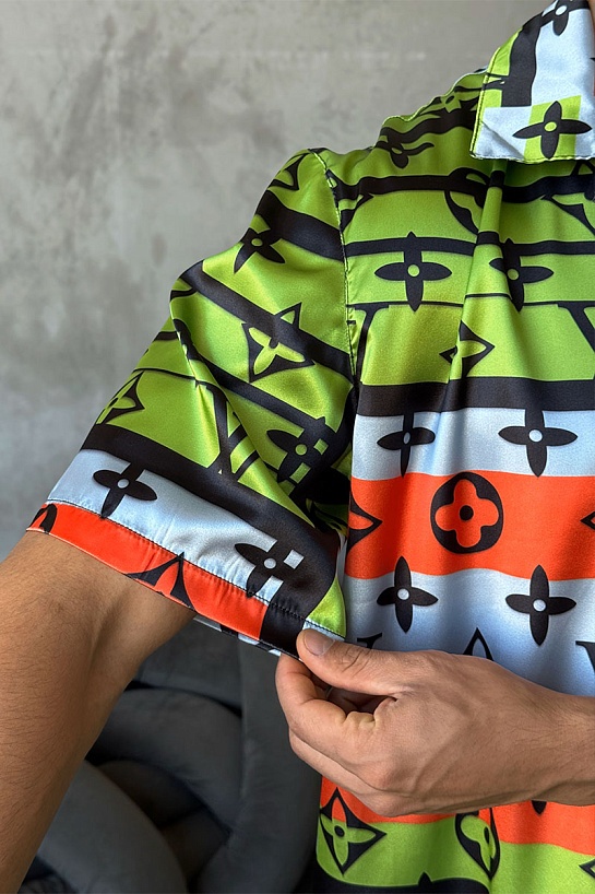 Мужская рубашка Louis Vuitton Monogram All-over