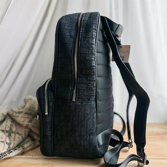 Рюкзак Dior Oblique Jacquard 39x30 см - Black