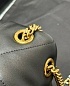 Женская кожаная сумка Yves Saint Laurent Loulou Premium 28x17x9 см - Black