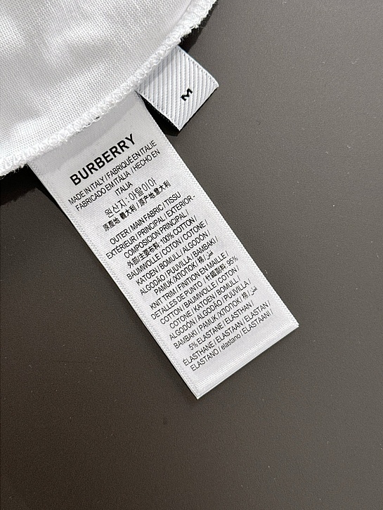 Футболка белого цвета Burberry Premium