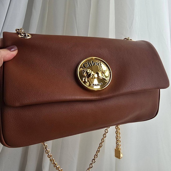 Кожаная сумка Chloe 28x17 см
