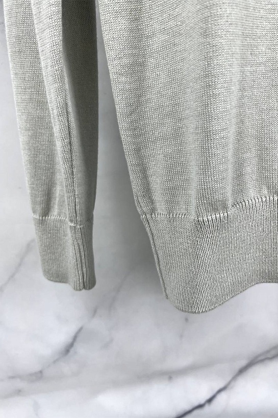 Серый джемпер Dolce&Gabbana bee crown embroidered