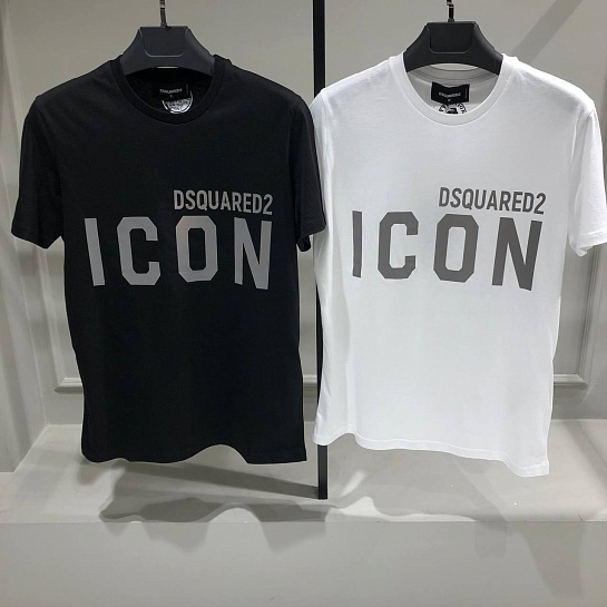 Мужская футболка Dsquared2 "ICON" - Black