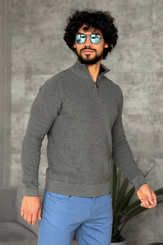 Мужской серый джемпер Paul & Shark zip-up