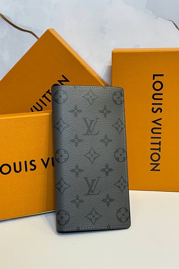Кожаный бумажник Louis Vuitton Brazza premium 10x19x2 см   