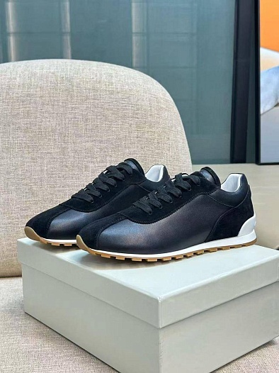 Женские комбинированные кроссовки Brunello Cucinelli low-top premium   