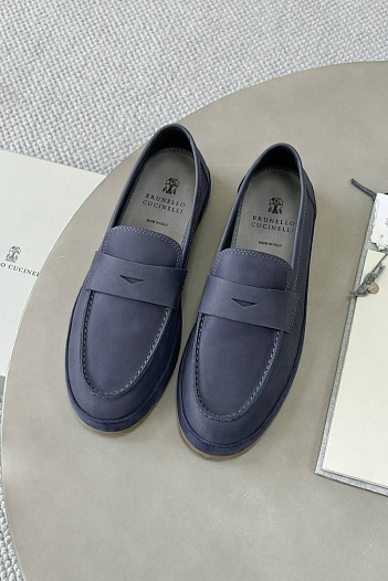 Мужские кожаные лоферы Brunello Cucinelli Premium   