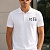 Мужское белое поло Dsquared2 ICON black-logo