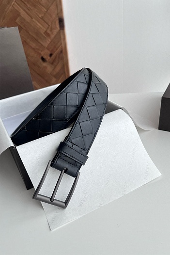 Кожаный ремень Bottega Veneta Premium (ширина 3.5 см)   