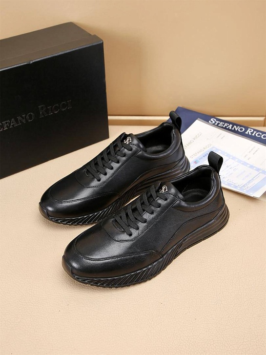 Мужские кожаные кроссовки Stefano Ricci