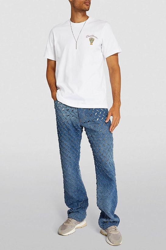 Мужская белая футболка Casablanca