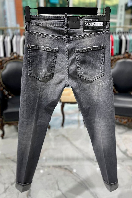 Мужские серые джинсы Dsquared2