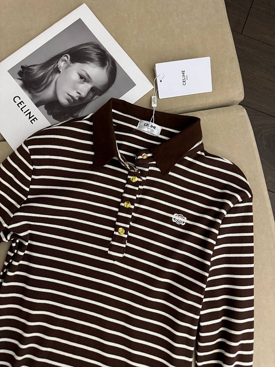 Женское поло с длинным рукавом Celine premium