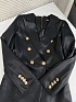 Чёрное женское платье-пиджак Balmain