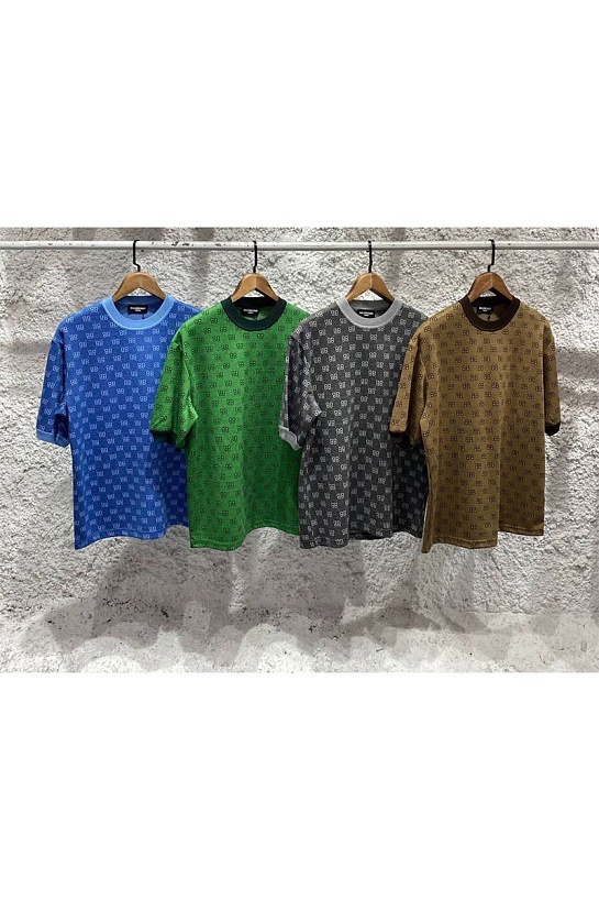 Коричневая оверсайз футболка Balenciaga