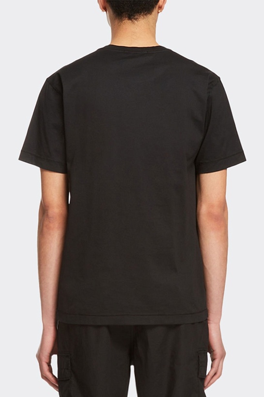 Футболка чёрного цвета Stone Island compass-patch