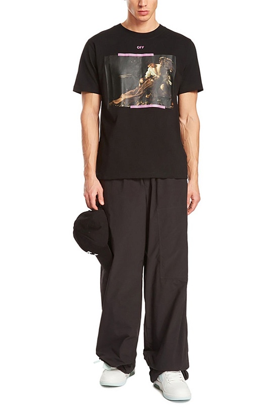 Чёрная футболка Off-White Arrow Caravaggio St. Francis