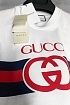 Футболка белого цвета Gucci Interlocking G
