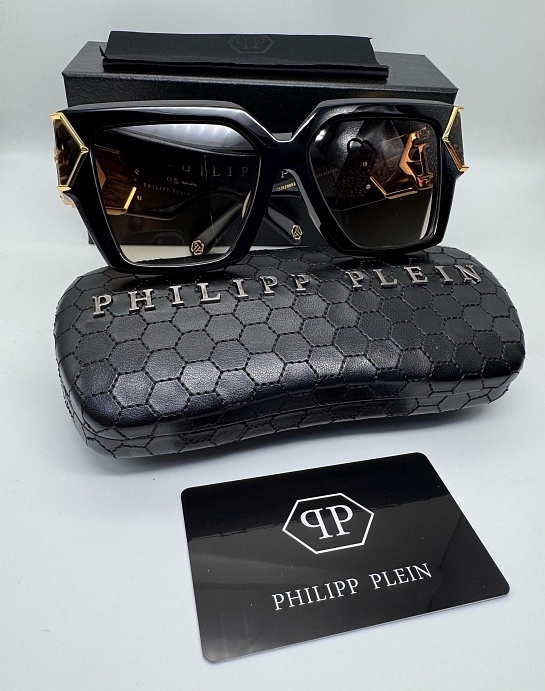 Солнцезащитные очки Philipp Plein Hera - Brown / Black