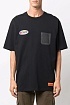 Чёрная оверсайз футболка Heron Preston logo-print