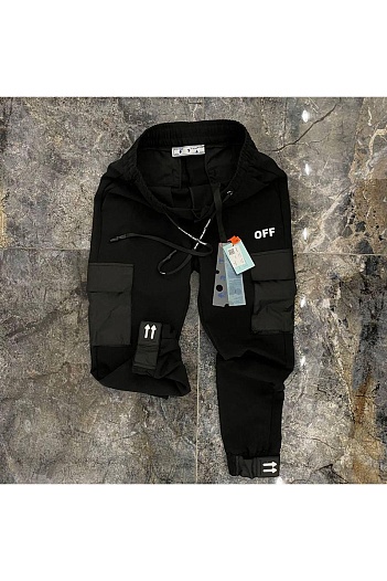 Мужские чёрные джоггеры Off-White   