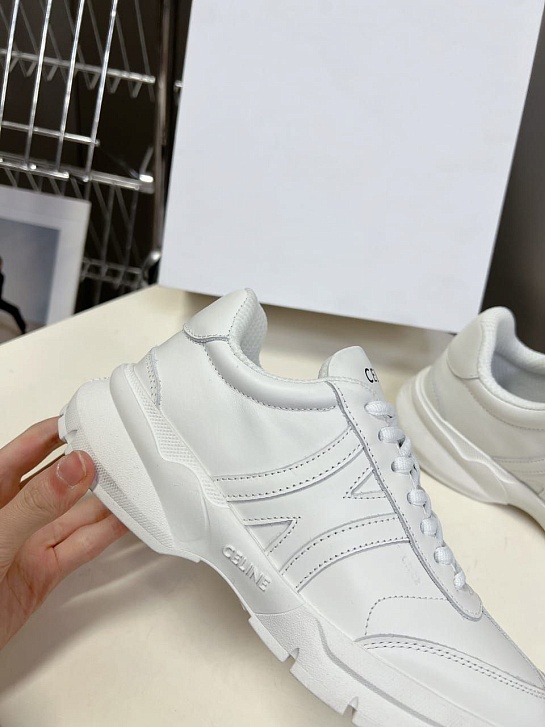 Женские белые кроссовки Celine