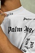 Белая оверсайз футболка Palm Angels Ultra Logo