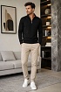 Мужской джемпер Hugo Boss quarter zip - Black