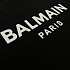 Футболка чёрного цвета Balmain Paris logo-print