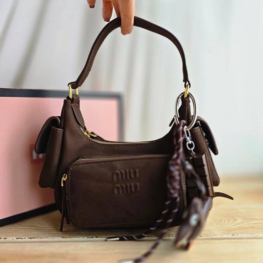 Женская замшевая сумка MIU MIU 21x12 см (2 расцветки)   