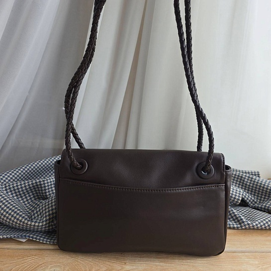 Кожаная сумка Bottega Veneta Madison 29x17 см - Brown