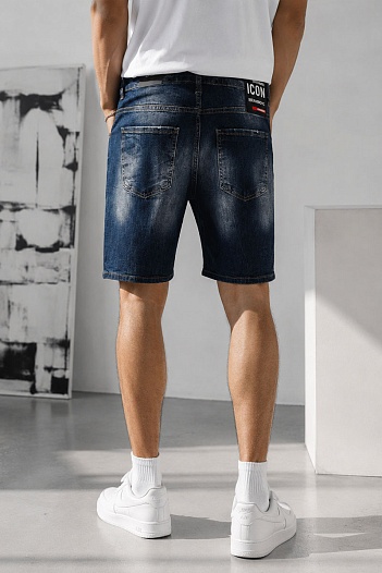 Мужские джинсовые шорты Dsquared2 x Ibrahimovic "ICON"   