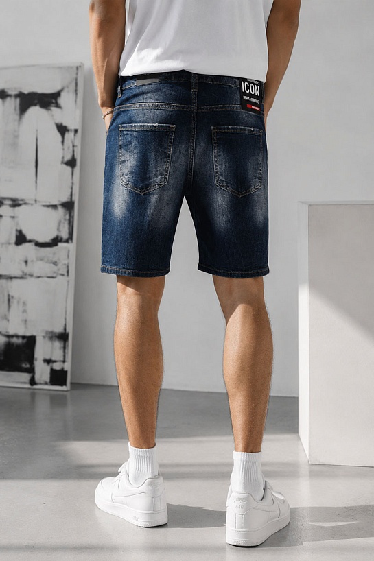 Мужские джинсовые шорты Dsquared2 x Ibrahimovic "ICON"