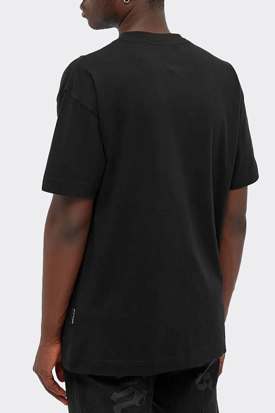 Чёрная оверсайз футболка Palm Angels Racing Stars