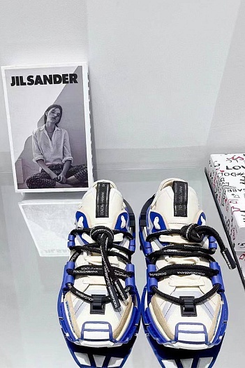 Комбинированные кроссовки Dolce & Gabbana Space - Beige / Blue   