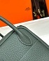 Женская кожаная сумка Hermes Lindy Premium 26x18x13 см - Green