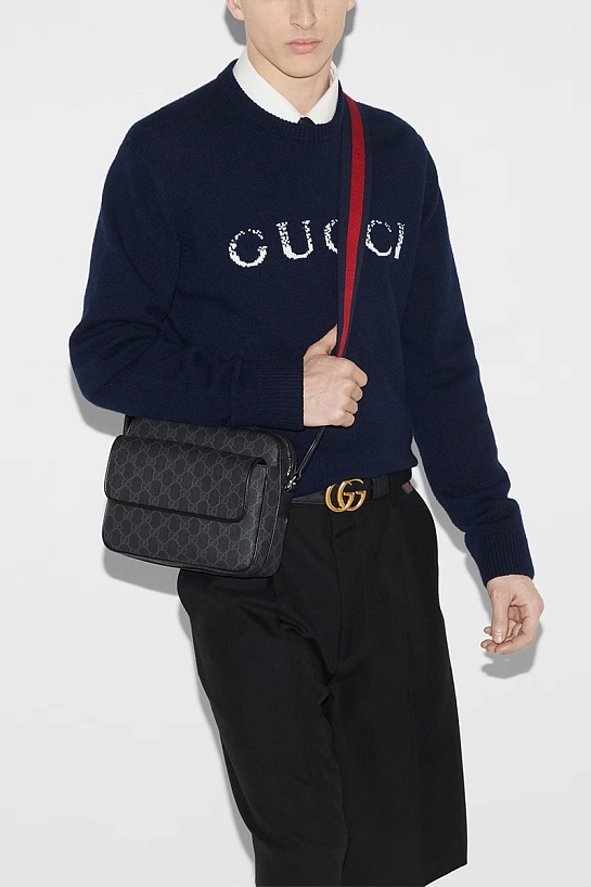 Кожаная сумка Gucci GG Monogram Premium 24x19x7 см
