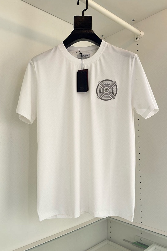 Белая футболка Stefano Ricci Premium 