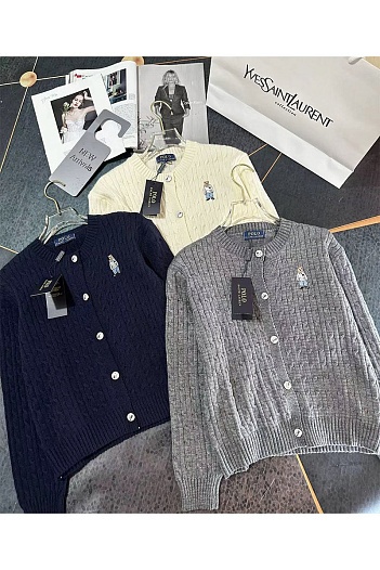 Женский бежевый кардиган Polo Ralph Lauren "Bear"   