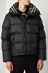 Чёрная куртка со съёмными рукавами Burberry Lockwell logo-patch