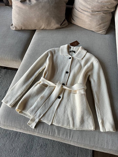 Женский белый кардиган Loro Piana   
