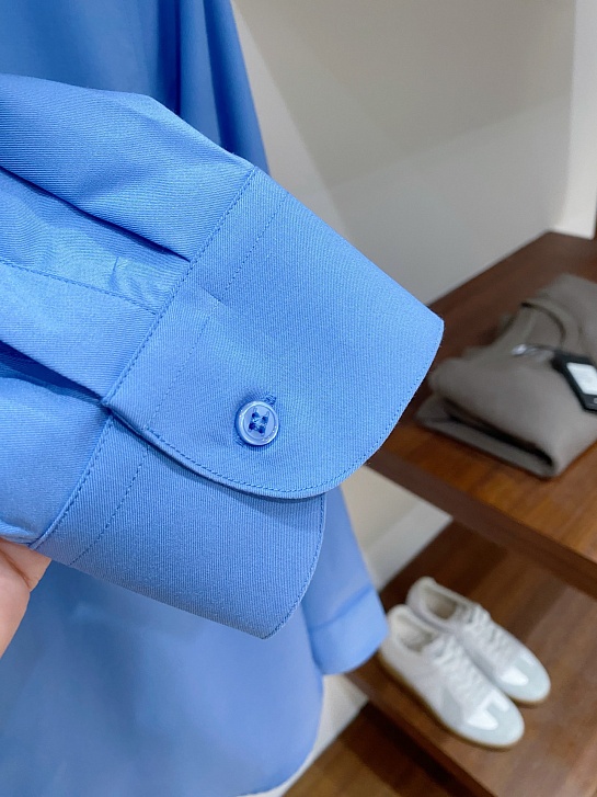 Мужская синяя рубашка Kiton premium